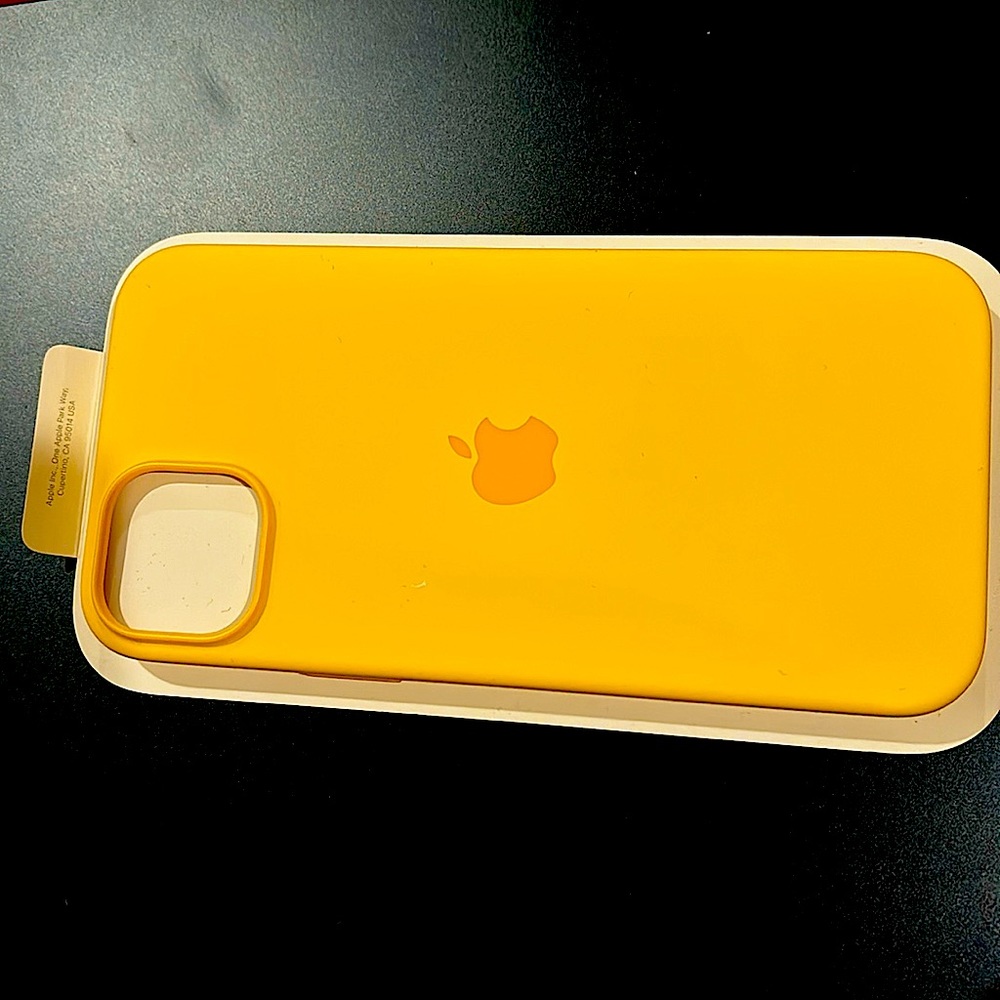 Yellow iPhone 15 plus case